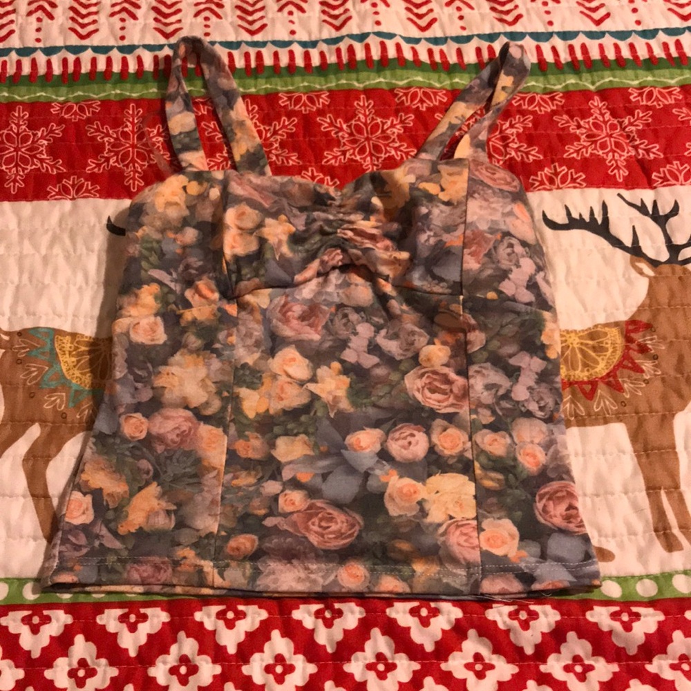 Crop top floral
